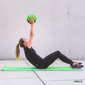 toolz 5kg Medizinball-Grün,Schwarz