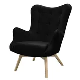 lookway Relaxsessel gepolstert 80 x 105 x 86 cm Schwarz