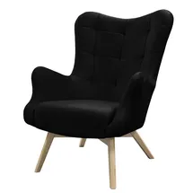 lookway Relaxsessel gepolstert 80 x 105 x 86 cm Schwarz
