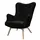 lookway Relaxsessel gepolstert 80 x 105 x 86 cm Schwarz