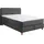 Home Affaire Boxspringbett HOME AFFAIRE "Fargo", grau (anthrazit), B:153cm L:227cm, Struktur fein (100% Polyester);Samtstoff (100% Polyester), Komplettbetten, Boxspringbett, in Überlänge 220 cm, mit Topper, 3 Ausführungen, 4, Breiten