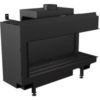 Kratki Gaskamin KRATKI LEO 100 rechts Erdgas ∅ 100/150