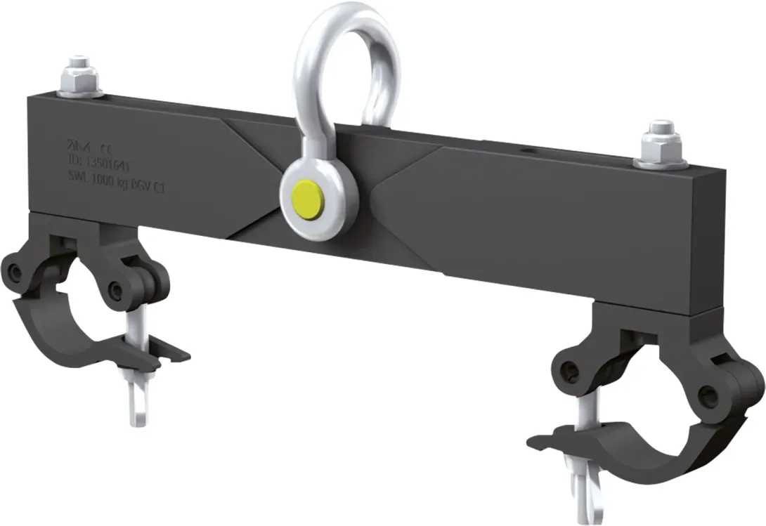 Milos Ceiling Support with Shackle 1 Tonne - 290 - 400 mm - Schwarz