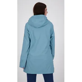 ankerglut Regenjacke "Friesennerz ANKERGLUT HVN", Damen, Gr. 40/42 (M), blau (hellblau), Obermaterial: 100% Polyurethan; Futter: 100% Polyester, figurumspielend, gerader Abschluss mit Druckknopf, Jacken Regenjacke, auch in Großen Größen erhältlich