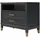 dorel home furnishings Westerleigh | Nachttisch mit 1 Schublade in schwarzem MDF