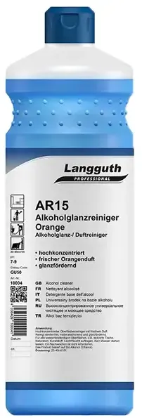 Alkoholreiniger Langguth AR15 Orange Clean 1 L hochkonzentrierter Alkoholglanzreiniger mit Orangenduft