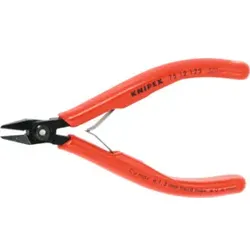 Knipex Elektronik-Seitenschneider, spitzer Kopf mit Drahthalter 125H mm