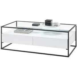 Casavanti Couchtisch Evora Weiß Holz 120 x 40 cm