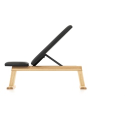 NOHrD WeightBench Esche Kunstleder Hantelbank aus Holz