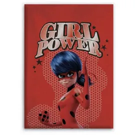 COFI Miraculous Ladybug Kuscheldecke 140 x 100 cm Rot
