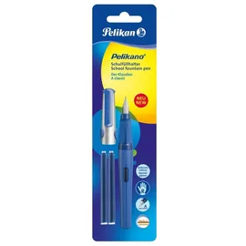 Pelikan Schulfüllhalter Pelikano P480, Blau, Feder A, für Rechtshänder