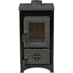 Kamin Ofen Kaminofen Anthrazit 130mm Rauchrohr 6,7KW BimSchV 1-2 EEK A 9008