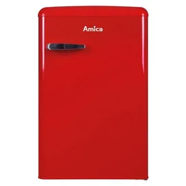 Amica KSR 361 160 R Retro-Kühlschrank (108 l, 875 mm hoch, Rot)