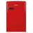 R Retro-Kühlschrank (108 l, 875 mm hoch, Rot)