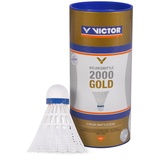 Victor Nylon Shuttle 2000 Gold 3er-Weiß-Blau