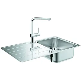 Grohe Minta Set aus Spüle und Küchenarmatur Edelstahl