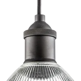 Westinghouse 1-flg. 15 cm rund bronze / riffelglas