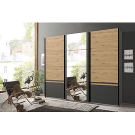 WIMEX Schwebetürenschrank Gibraltar 270 x 210 x 64 cm Grau