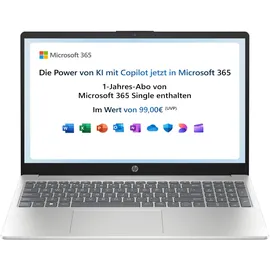 HP 15,6" Intel N100 4 GB RAM 128 GB SSD Intel UHD Graphics Windows 11 Home Silber