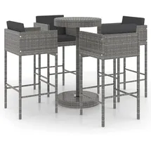 vidaXL Gartenbar-Set 5-tlg. Grau