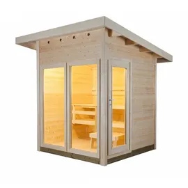 Harvia Solide Compact Vision Outdoor Sauna 203 X 203 X 270 Cm Außensauna Aus Fichte - Harvia