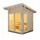 Harvia Solide Compact Vision Outdoor Sauna 203 X 203 X 270 Cm Außensauna Aus Fichte - Harvia