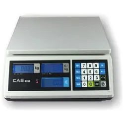 CAS Geeichte Ladenwaage 3/6 kg Obstwaage - Teewaage - Gemüsewaage - Marktwaage