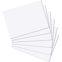 Herlitz 10835809 Karteikarten A4 100 Stück, blanko, weiß und