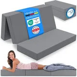 eloneo Klappmatratze Gästematratze, 160x195x15 cm, grau