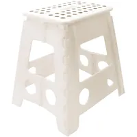ZOLLNER Klapphocker,, Weiß, Kunststoff, 29x39x22 cm, Wohnzimmer, Hocker, Sitzhocker