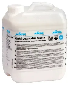 Kiehl-Legnodur-satina Permanentbeschichtung, Lackartig, matt auftrocknende, weichmacherfreie Polyurethan-Dispersion, 1 Kanister à 5 Liter