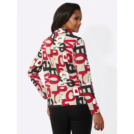 Inspirationen Sweatshirt gemustert rot/schwarz 42