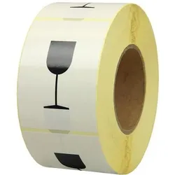 Transpak Etiketten m.Anhängeöse Maße 65x130mm Qualität 190g/qm altweiß