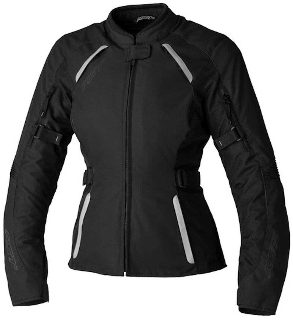 RST Ava waterdichte dames motorfiets textiel jas, zwart, M Voorvrouw