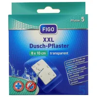 werunia gesellschaft mit beschränkter haftung FIGO Wundpflaster Duschpflaster 8 x 10 cm transparent 5 St.