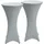 Beautissu Stehtischhusse Stretch Grau Ø80 cm 2er Set