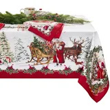 Elrene Home Fashions Villeroy & Boch Toy's Fantasy Holiday Tischdecke, rechteckig, 132 x 178 cm, Mehrfarbig