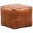 Marrakesch Orient & Mediterran Interior Pouf Vintage Sitzkissen Hocker aus Leder 45 x 40 x 45 cm Fjord