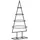 vidaXL Metall-Weihnachtsbaum für Dekorationen Schwarz 90 cm Modell 2