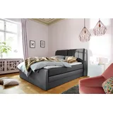 COLLECTION AB Boxspringbett »Rubene«, inkl. Bettkasten und Topper grau