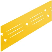 zaun|zu® Sichtschutzstreifen Dekor Starline 255 x 15 cm Gelb PVC 2 St.