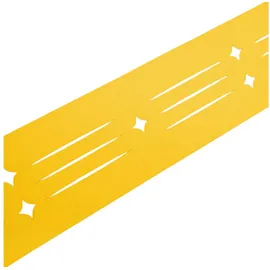 zaun|zu® Sichtschutzstreifen Dekor Starline 255 x 15 cm Gelb PVC 2 St.