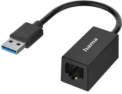 Hama Netzwerk-Adapter, USB-Stecker - LAN/Ethernet-Buchse, Gigabit Ethernet
