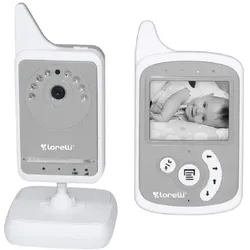 Baby Care Digital Video Phone mit Kamera, Farbdisplay, Temperaturanzeige grau