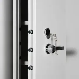 Proregal Feuerschutzschrank Shark| 5 Ordernhöhen HxBxT 195x95x55 cm Grau