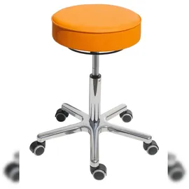 Proregal Drehhocker Indianapolis High Kunstleder 53 x 54-72 x 53 cm Gelb