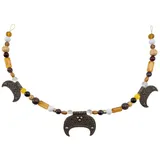 Vehi Mercatus Burgfräulein-Kostüm Wikinger Fibelkette Braun braun