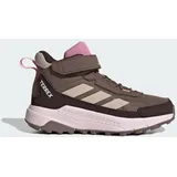 adidas Terrex Anylander Mid Kids Wanderschuh - Earth Strata / Wonder Taupe / Aurora Coffee - 35