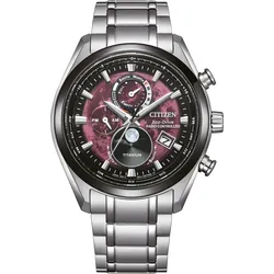 Citizen Funkuhren Quartz Eco-Drive Technologie" BY1018-80X" - rot,titanweiß - 43mm