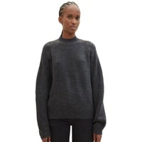 Tom Tailor Denim Damen Cosy Pullover mit Rollkragen , Shale Grey Melange, L - L